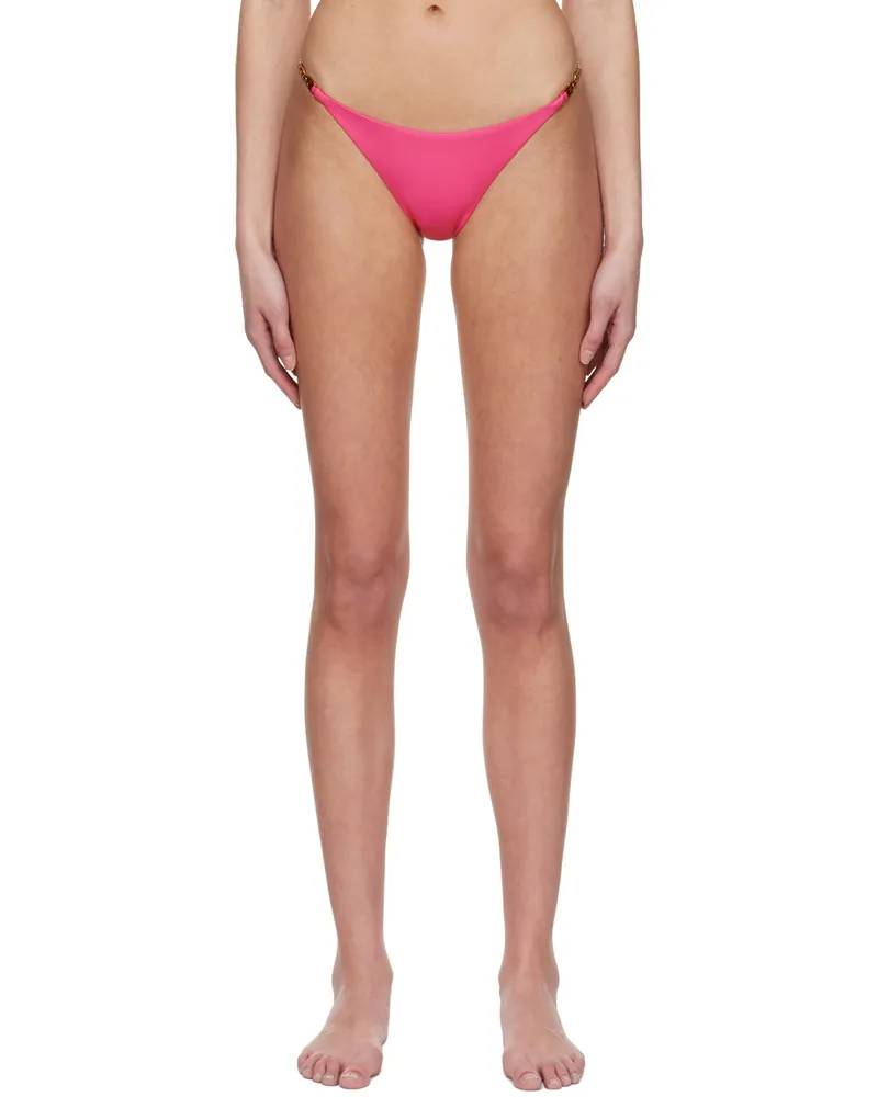 Versace Pink Greca Bikini Bottoms A1708