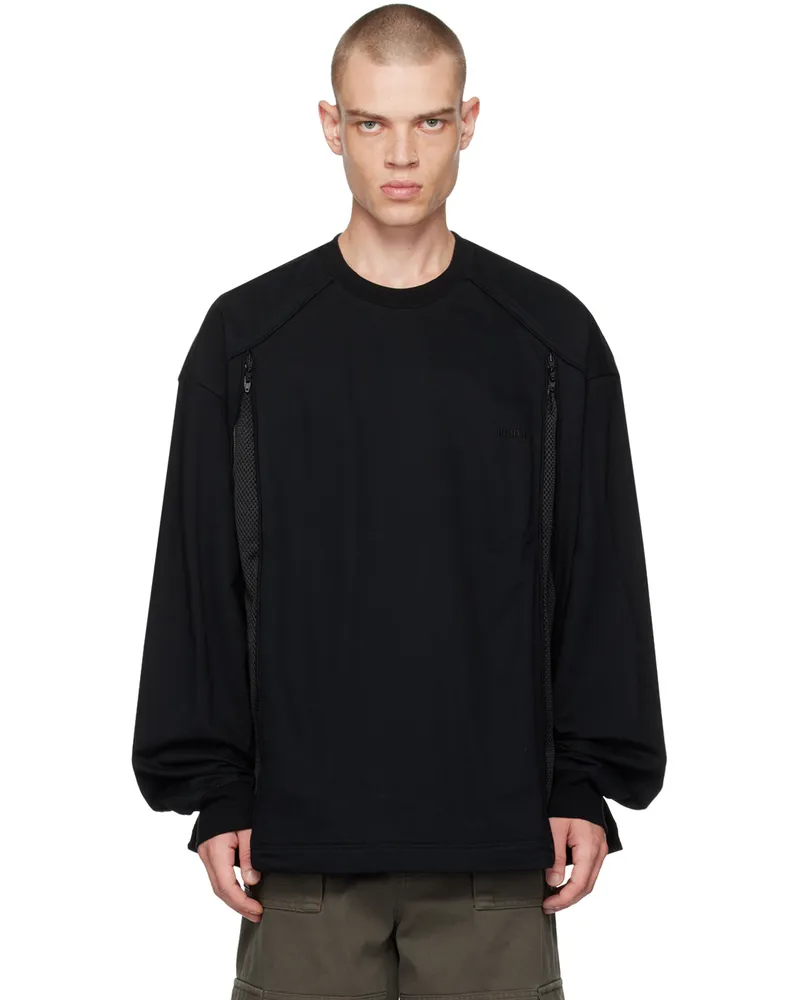JUUN.J Black Paneled Sweatshirt 5