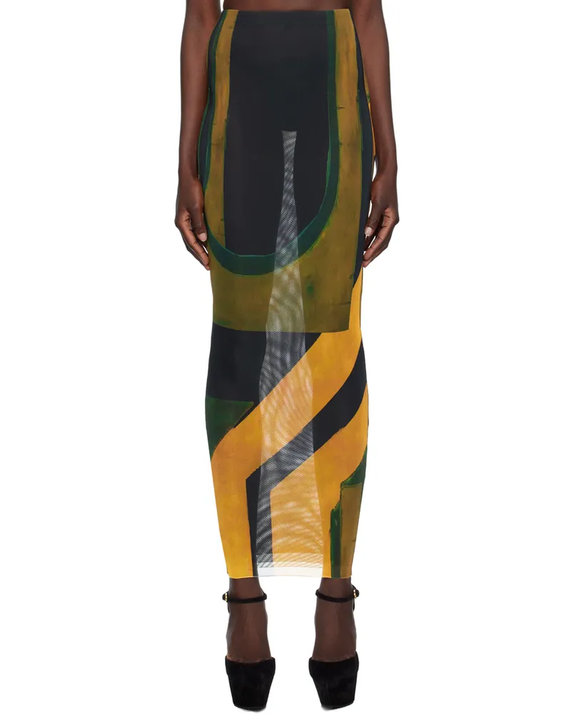 Louisa Ballou SSENSE Exclusive Multicolor Midi Skirt 0995