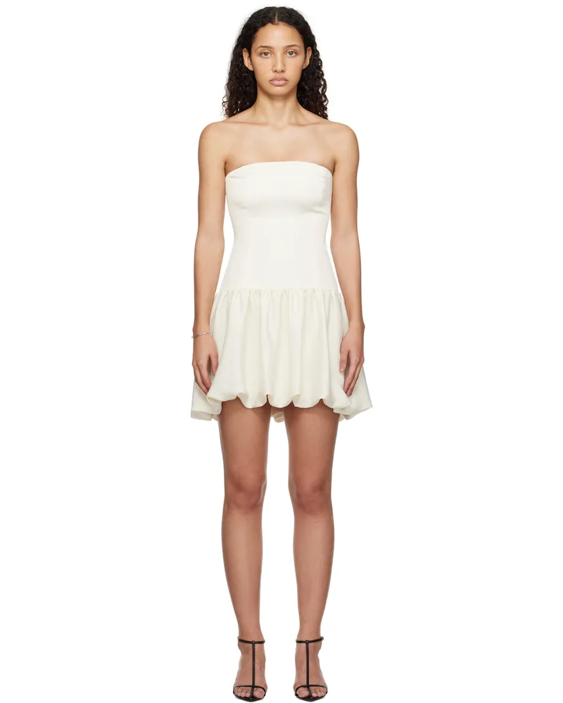 Beaufille Off-White Maro Minidress Porcelain