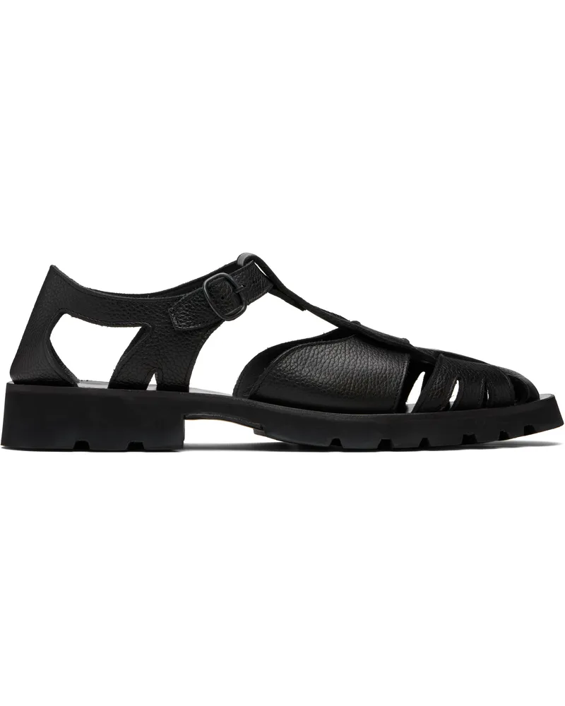 HEREU Black Pesca Sport Grainy Sandals Black