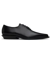 Ann Demeulemeester Black Mika Pointy Micro Heel Oxfords Black