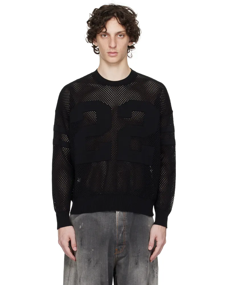 Amiri Black '22' Crew Sweater Black