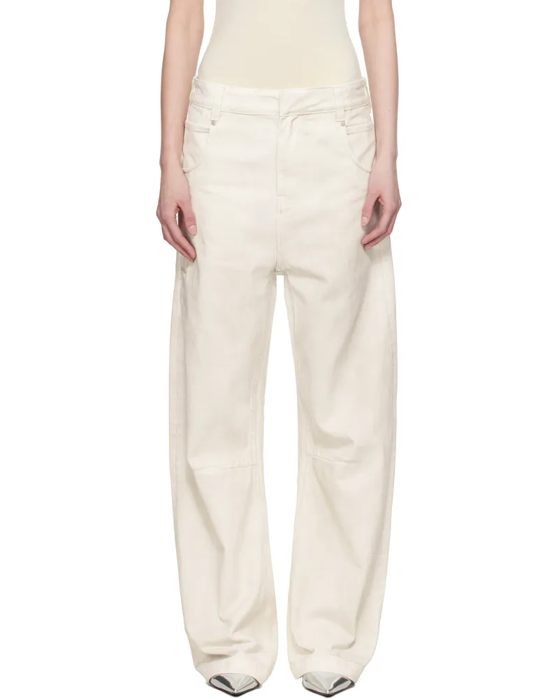 Entire Studios Off-White Gem Jeans Bone