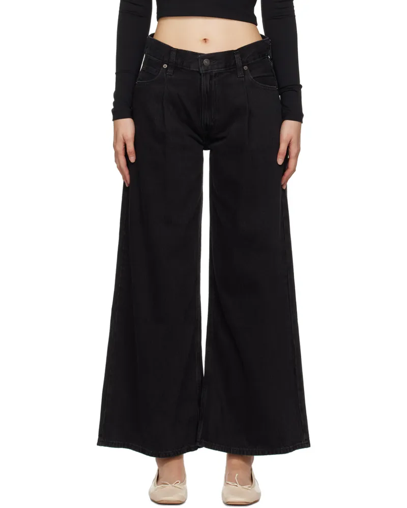 Levi's Black Baggy Dad Wide Leg Jeans Capturing