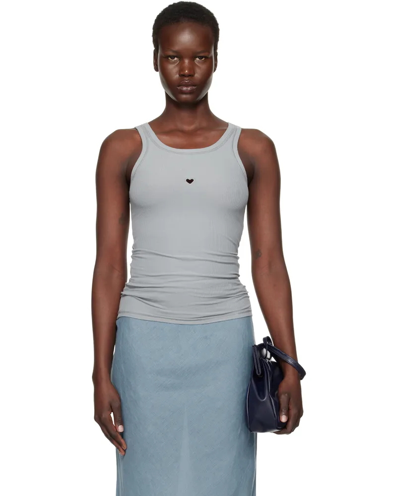 Baserange Blue Heart Tank Top Bow