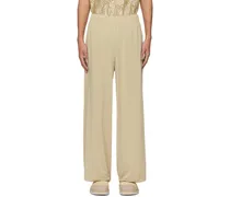 Beige Lay1 Boxy Trousers