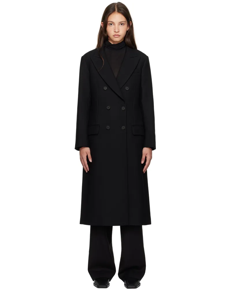 Joseph Black Heritage Wool Liberte Coat 0010