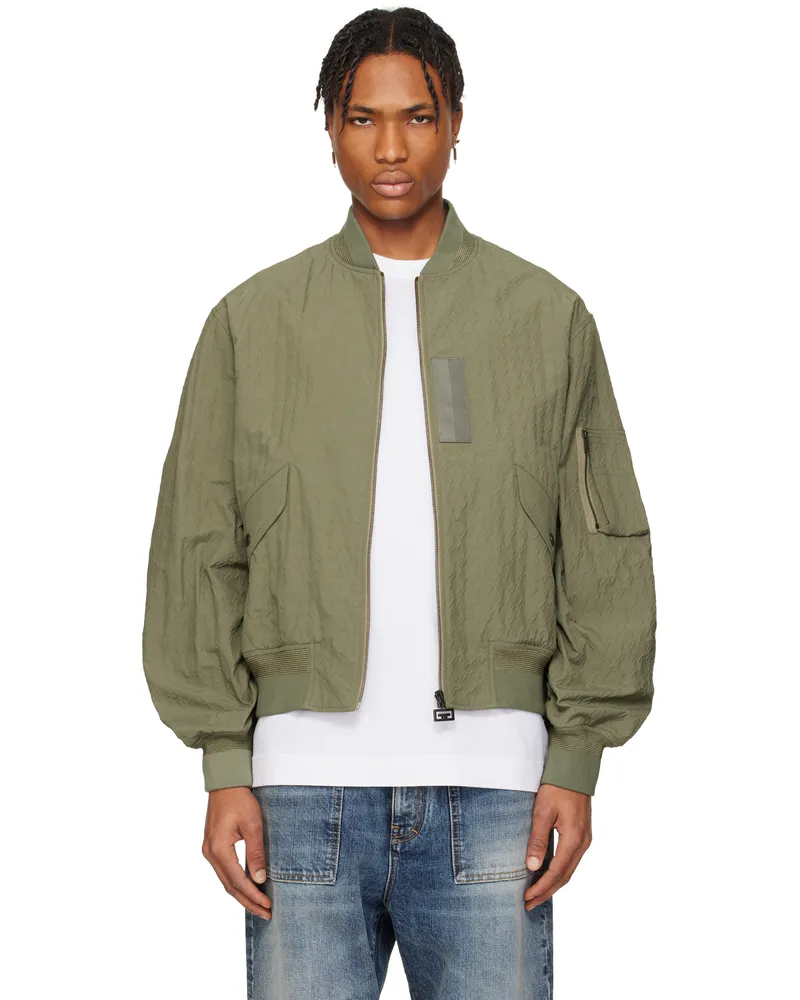 Givenchy Khaki Monogram 72 Bomber Jacket 331-almond