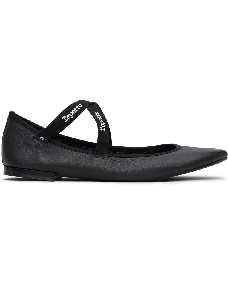 Repetto Black Joana Mary Jane Ballerina Flats 410