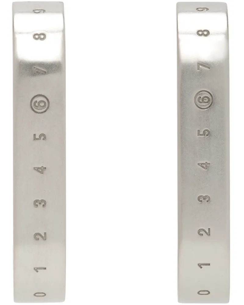 Maison Margiela Silver Brass Earrings 952
