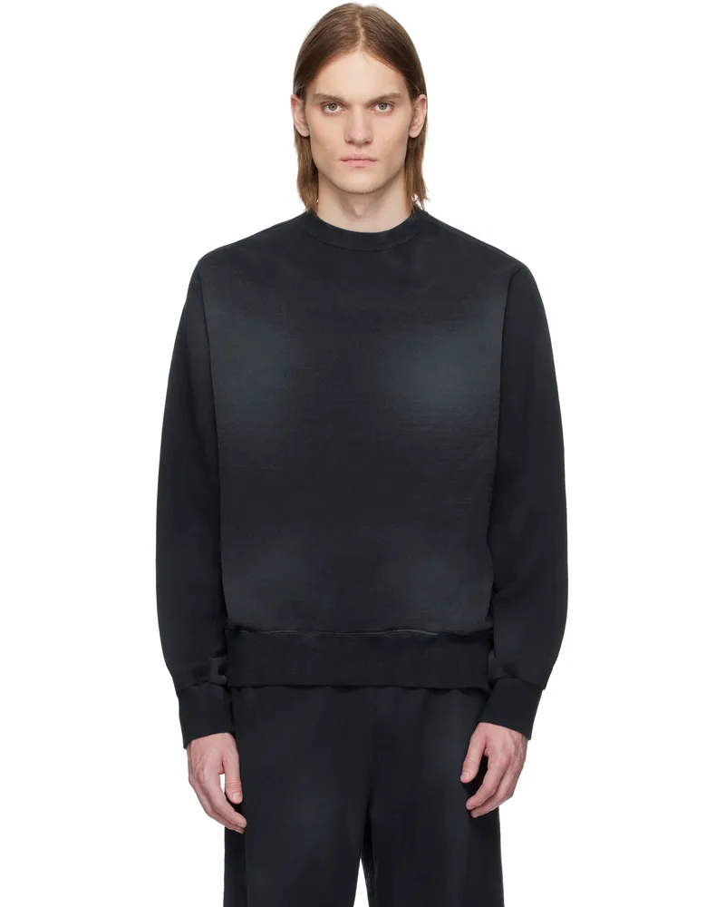 Omar Afridi Navy Dolman Crewneck Sweatshirt Navy