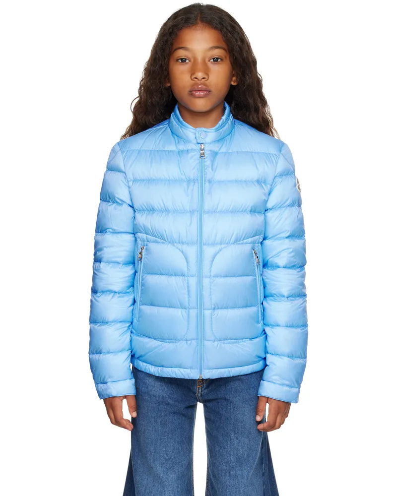 Moncler Big Kids Blue Acorus Packable Down Jacket 704