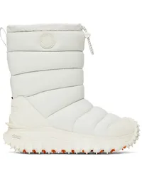 Moncler White Apres Trail High Snow Boots White