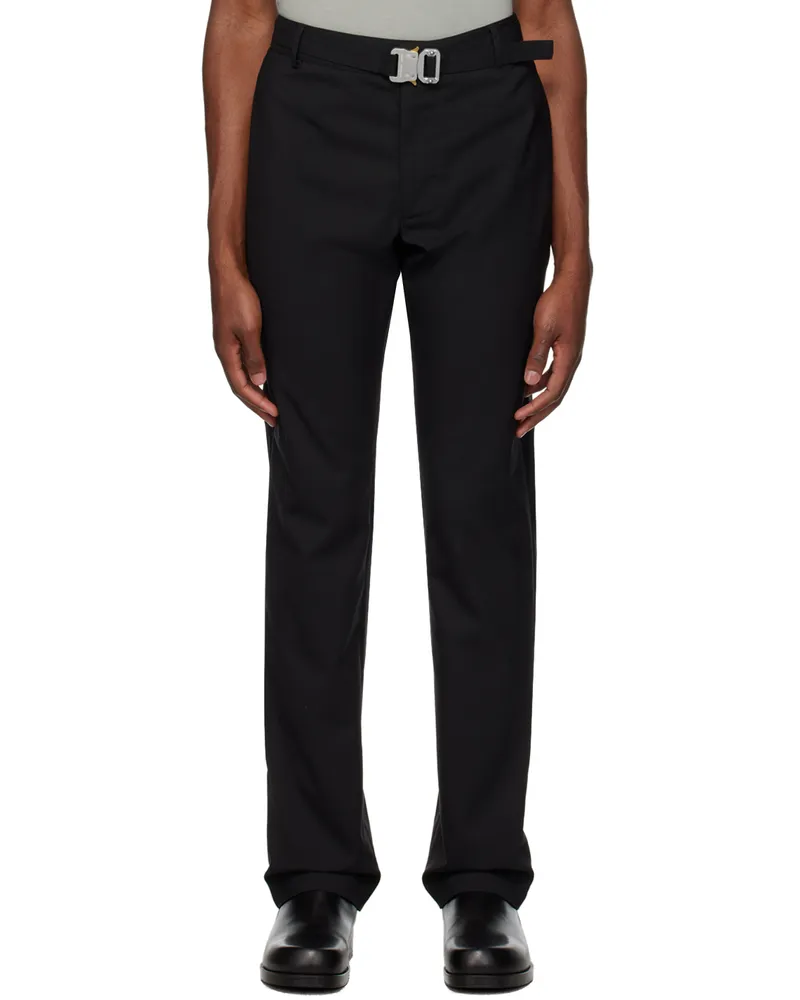 1017 ALYX 9SM Black Buckle Trousers Blk0001