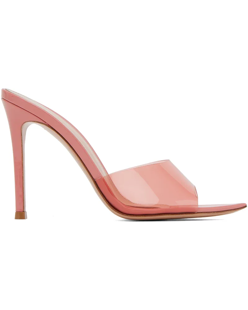 Gianvito Rossi Pink Elle 105 Heeled Sandals Camellia+camellia