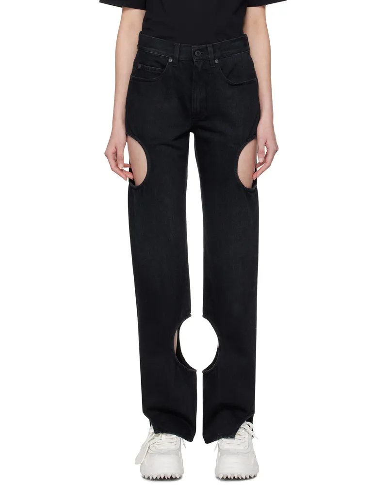 OFF-WHITE Black Meteor Jeans Black