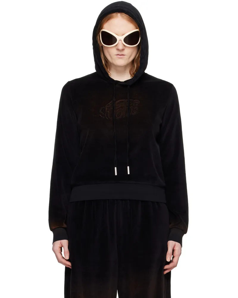 Acne Studios Black Embossed Hoodie 900