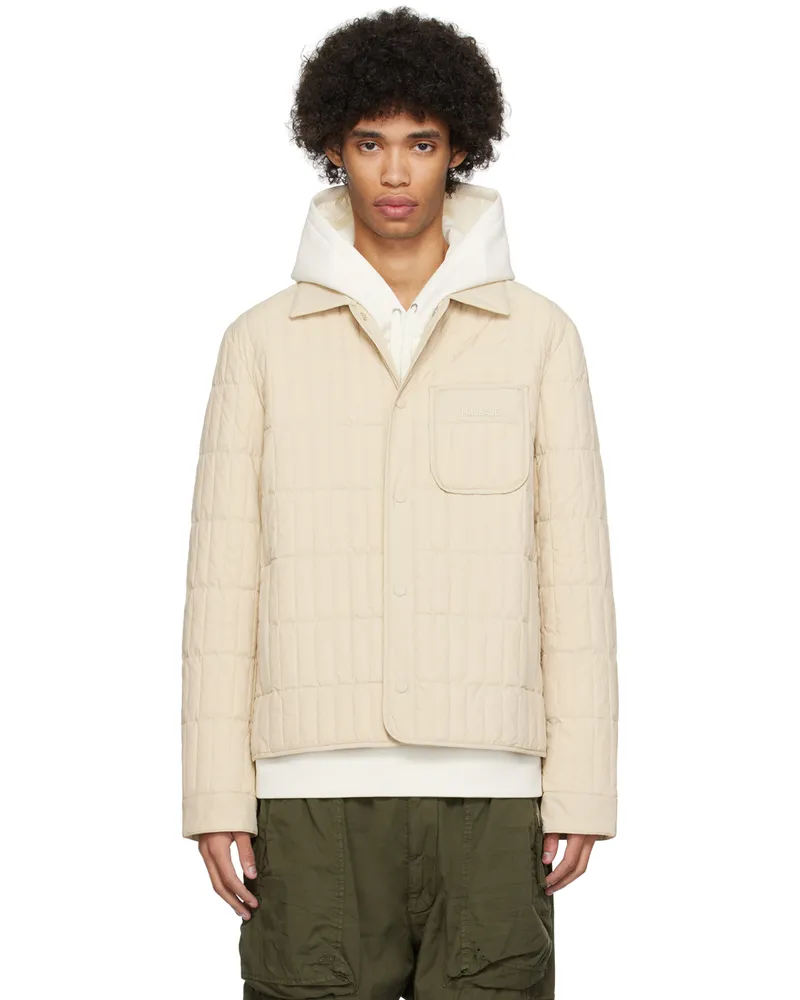 Mackage Beige Mateo Down Jacket Trench