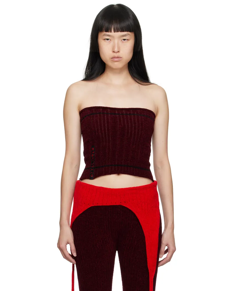 OTTOLINGER Burgundy Patch Tube Top Burgundy