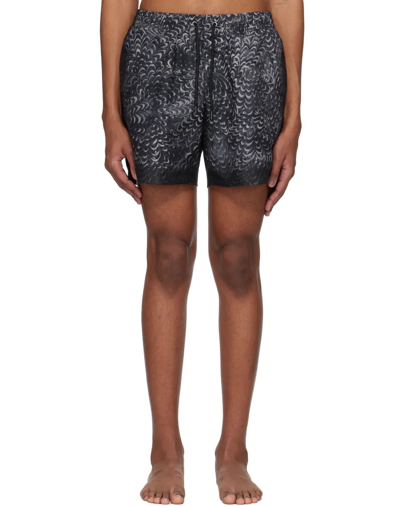 Dries van Noten Navy Printed Swim Shorts 509