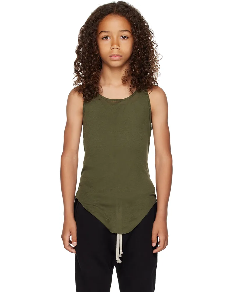 Rick Owens Kids Green Basic Tank Top 15