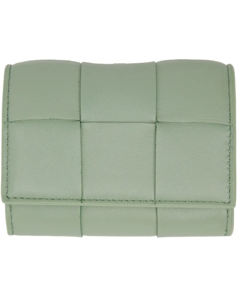 Bottega Veneta Green Small Envelope Card Case 3403