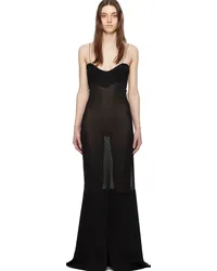 Jacquemus Black Les Sculptures 'La robe Fino' Maxi Dress Black