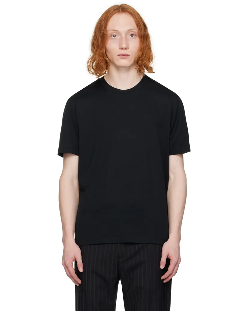 Brioni Black Gassed T-Shirt 1000