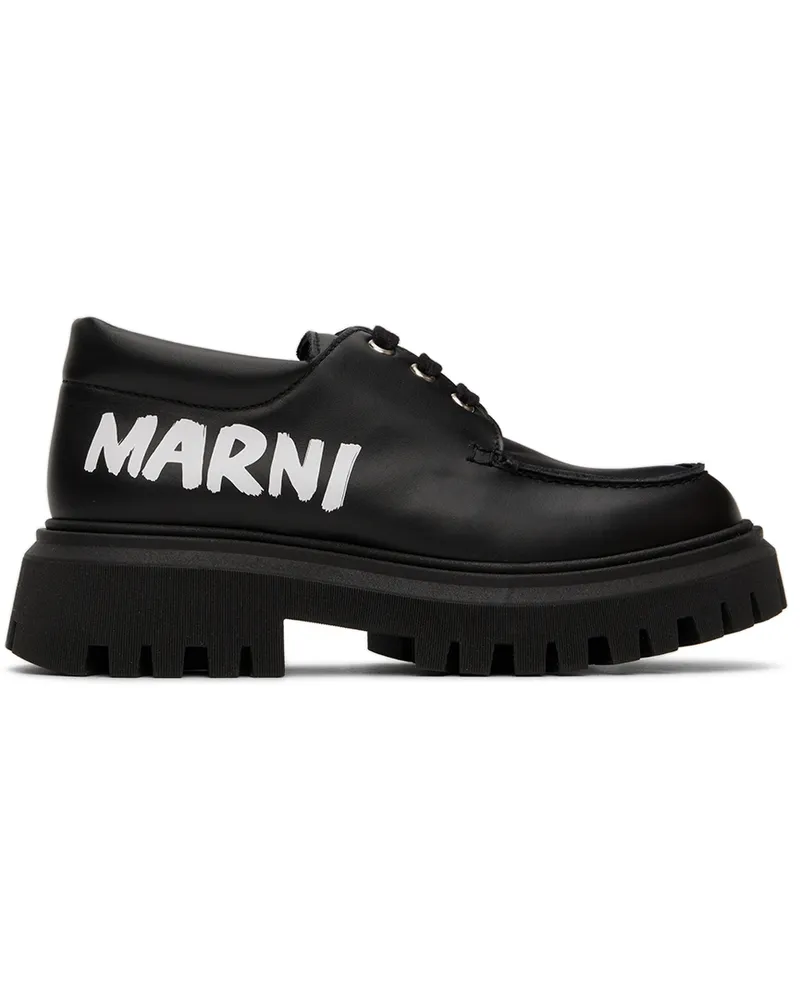 Marni Kids Black Platform Derbys Var.