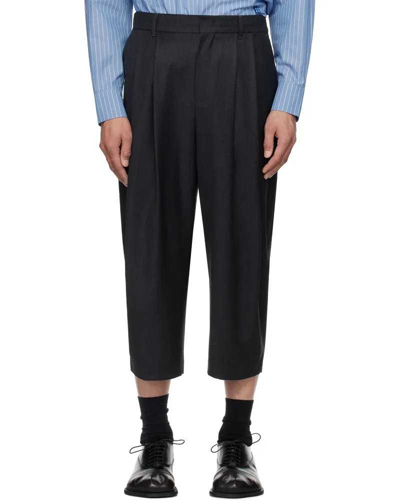 Adererror Gray Sig; Tag 01 Trousers Grey