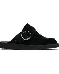 SUICOKE Black LEMI-Sab Slip-On Loafers Black