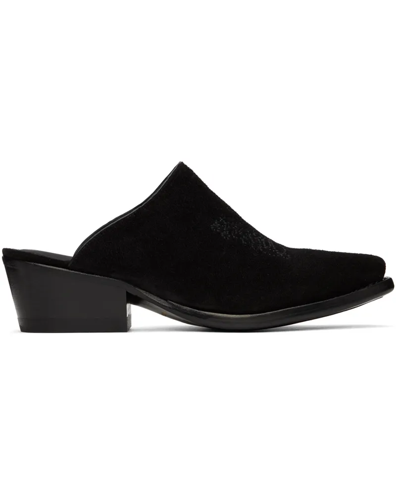 NEEDLES Black Papillon Mules B-black