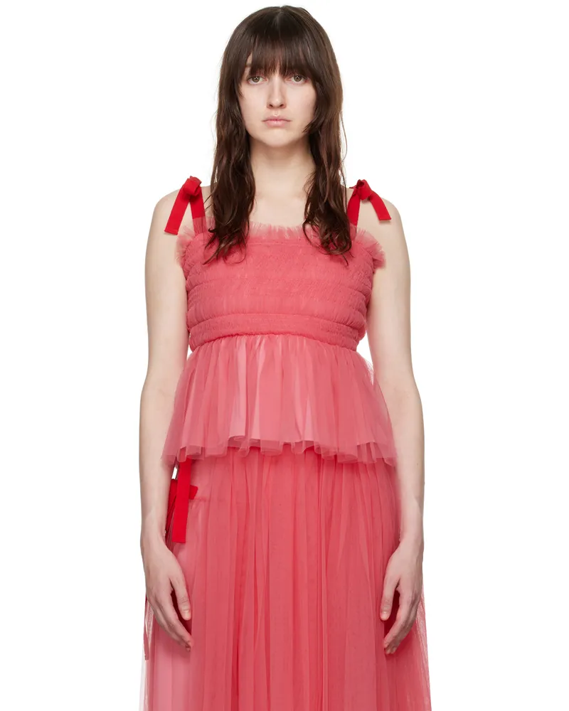Molly Goddard Pink Lydia Tank Top Pink