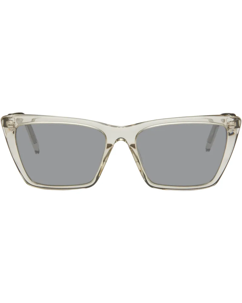 Saint Laurent Beige SL 737 Mica Thin Sunglasses 004