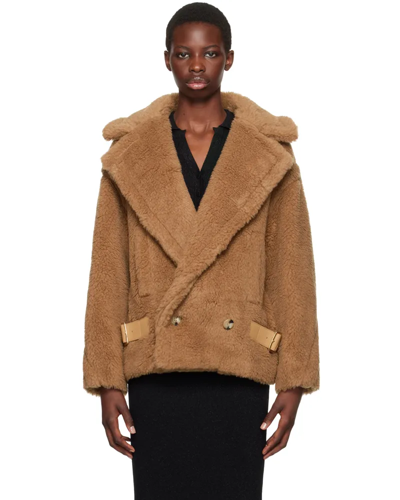 Max Mara Brown Vanadio Camel Wool Jacket 001