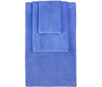Blue Solid Three-Piece Towel Set