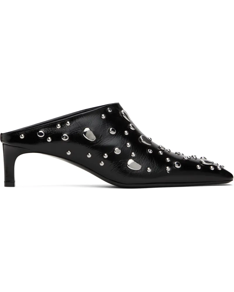 Jil Sander Black Studs Mules 001
