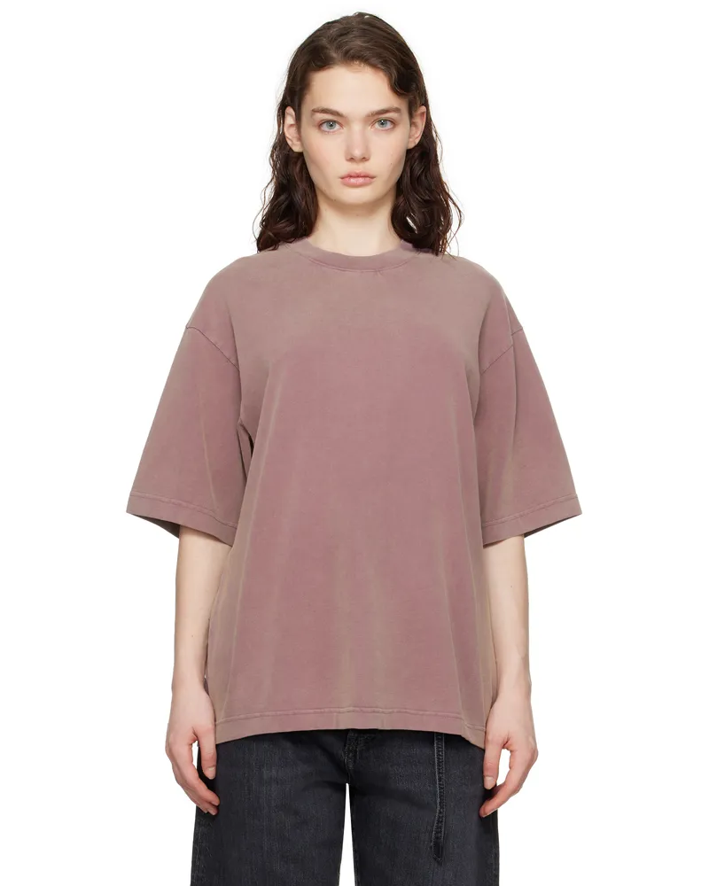 Acne Studios Purple Relaxed Fit Crew Neck T-shirt Adb