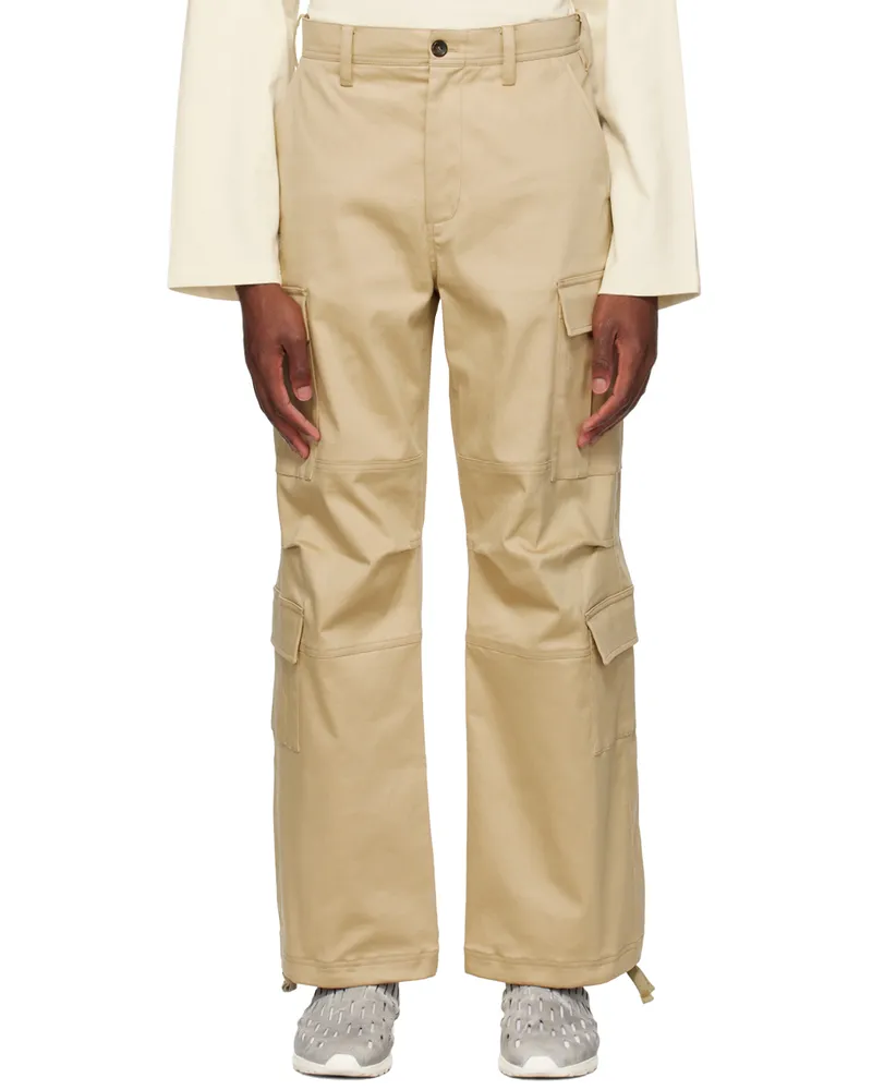 Kijun Beige Woody Cargo Pants Beige