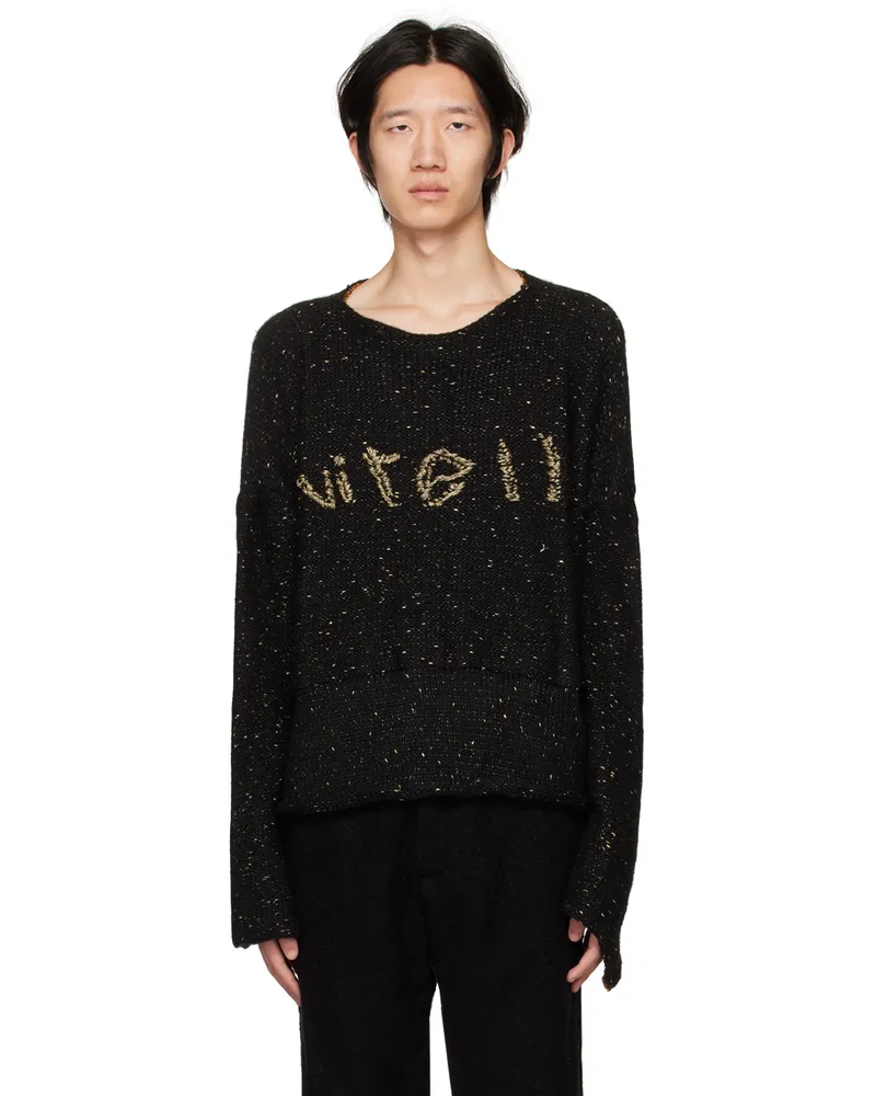 VITELLI SSENSE Exclusive Black Galaxy Sweater Black