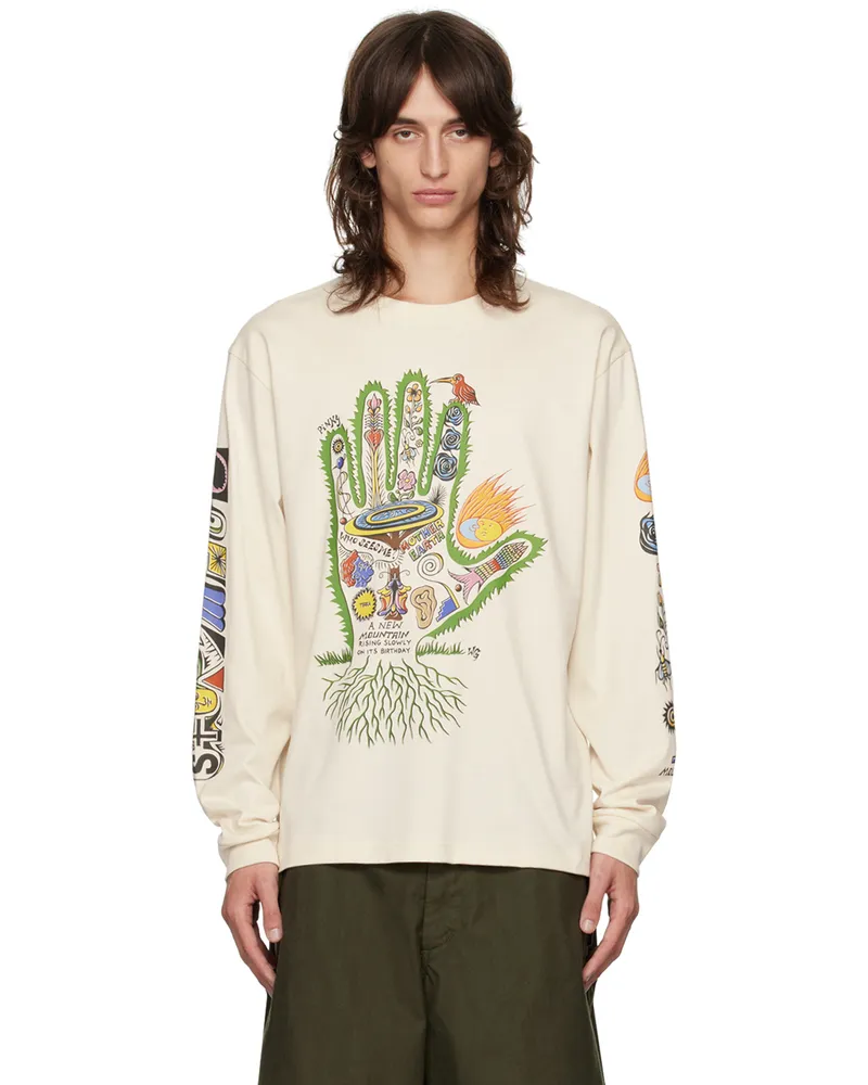 STORY mfg. Off-White Grateful Long Sleeve T-Shirt Story