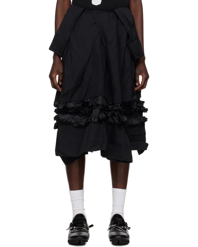 Comme des Garçons Black Frills Maxi Skirt 1
