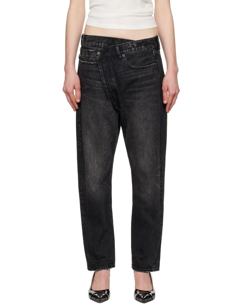 R13 Black Crossover Jeans Kessair