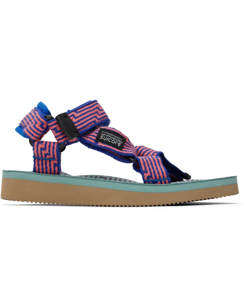 SUICOKE Blue & Orange DEPA-JC01 Sandals Orange