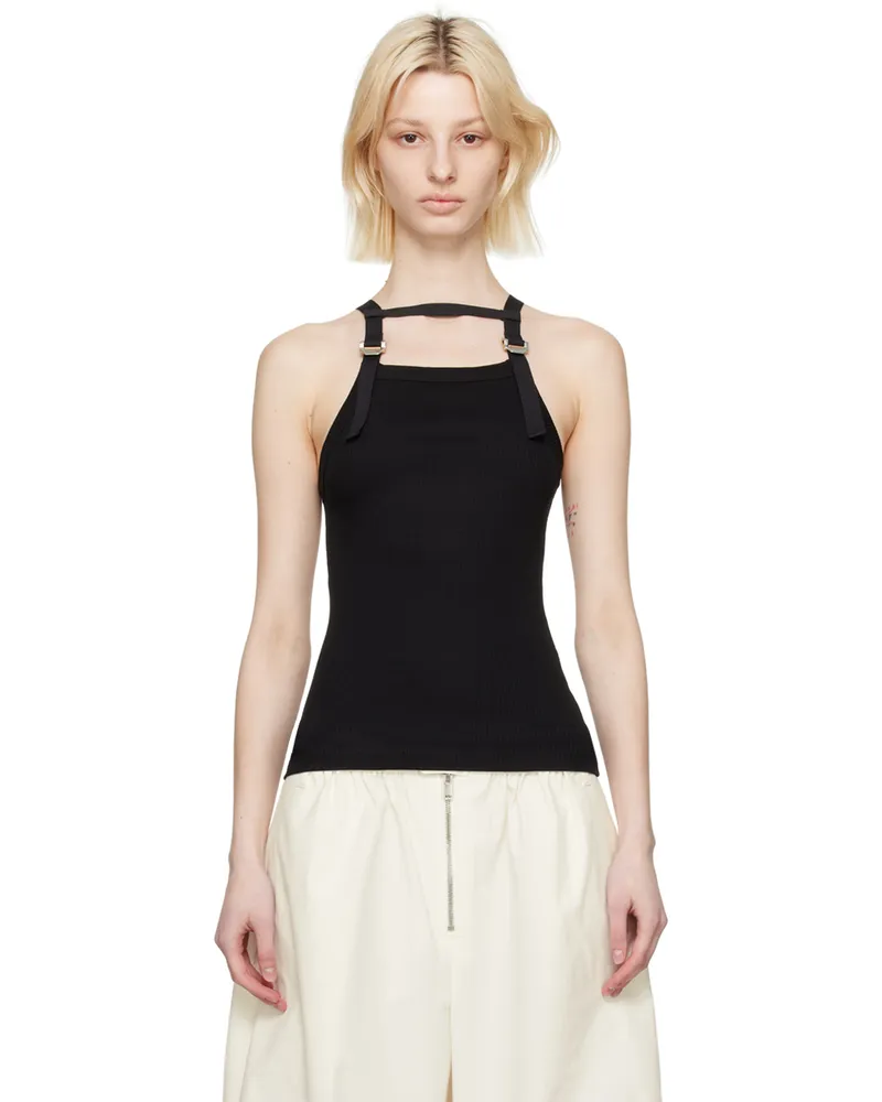 Dion Lee Black Safety Harness Tank Top Black