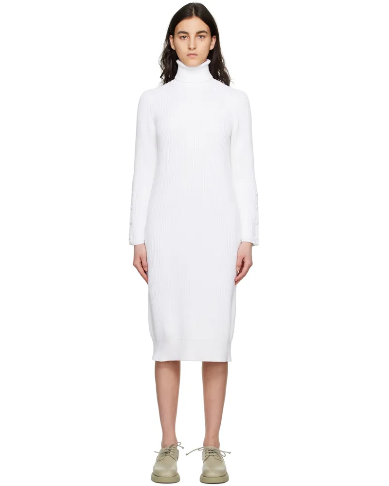 Max Mara White Norcia Midi Dress 001