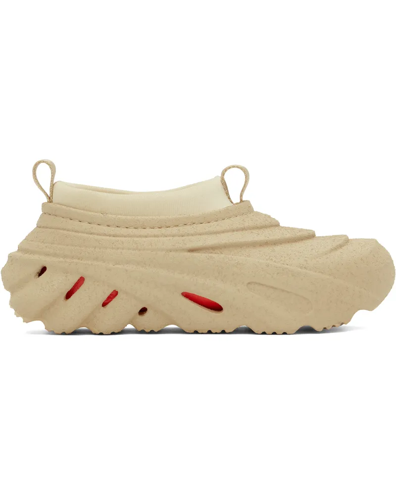 Crocs Beige Echo Sandstorm Sneakers Sesame