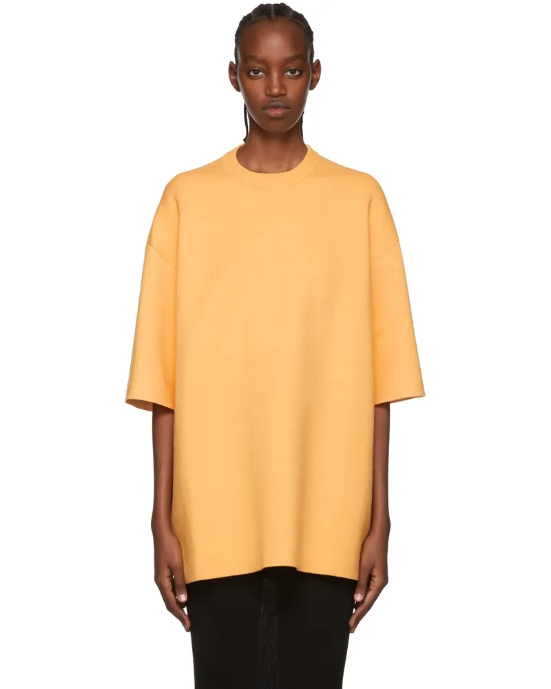 Peter Do Orange Viscose T-Shirt Light
