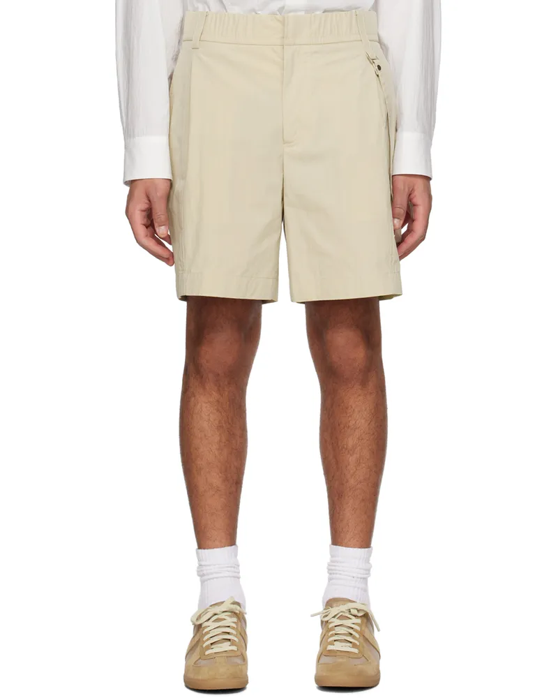 SOLID HOMME Beige Strap Shorts 305e